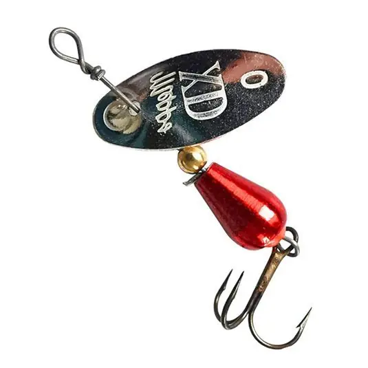 Lingura rotativa Mepps Aglia Platinum, marime 0, 2.5g, culoare Silver/Red Bestseller