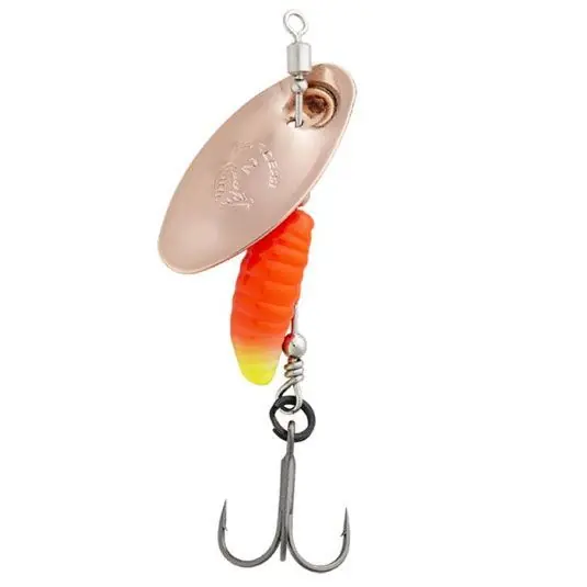 Calitate înaltă Lingura rotativa Savage Gear Grub Spinner, marime 0, 2.2g, culoare Copper Red Yellow