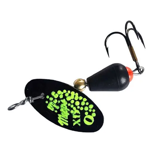 Chilipir Lingura rotativa Mepps Aglia Platinum, marime 0, 2.5g, culoare Noir