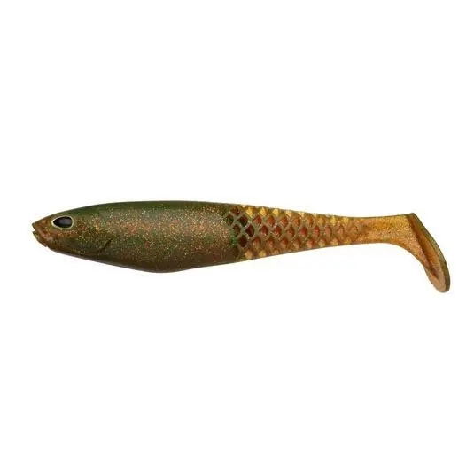 Shad Berkley PowerBait Cullshad 7.5cm, culoare Motoroil Preț mic