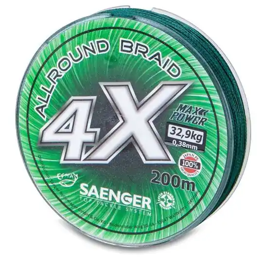 Fir textil Sanger 4X Allround Braid 0.30mm/28.8kg/200m Calitate înaltă