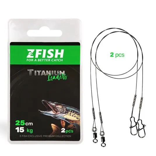 Strune ZFish Titanium Leader 25cm/15kg Preferatul clienților