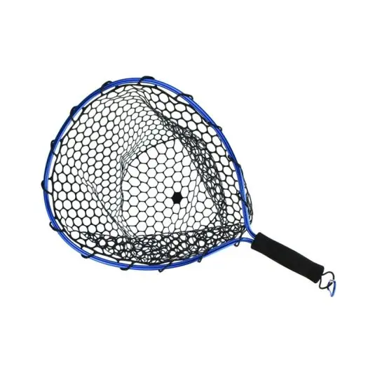 Minciog RTB Rubber Landing Net Black and Blue 30x35cm Expediere rapidă