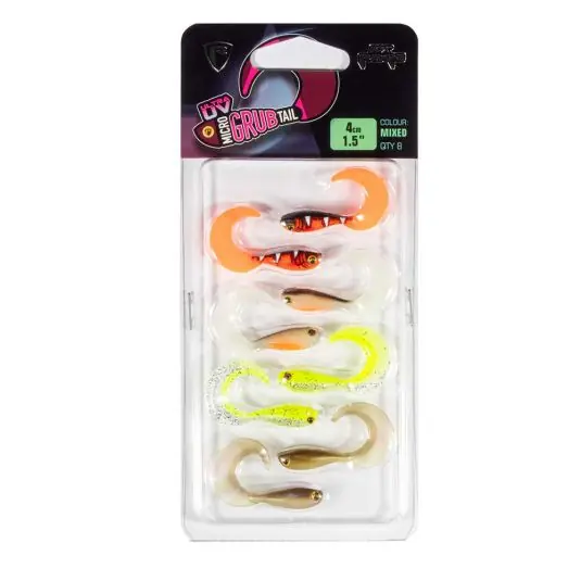 Plată securizată Set shad-uri Fox Rage Micro Grub Lure Pack 4cm, Mixed Colours