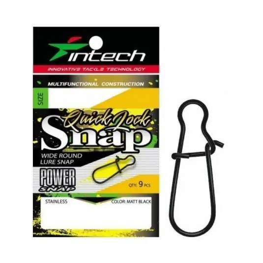 Agrafe Intech Quick Lock Snap Mat Black Nr.000/9kg Preț promoțional