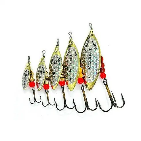 Promoție Lingura Rotativa Mepps Aglia Long, marimea 3, Rainbo Gold, 11.5g