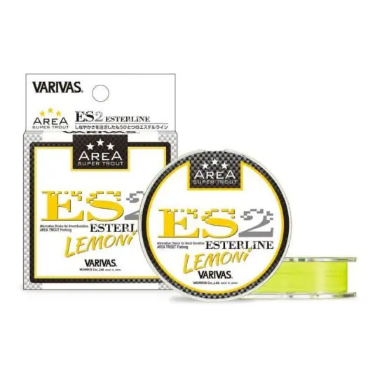 Fir monofilament Varivas Super Trout Area Es2 Ester Lemoni 0.091mm/1.75lb/80m Nu rata