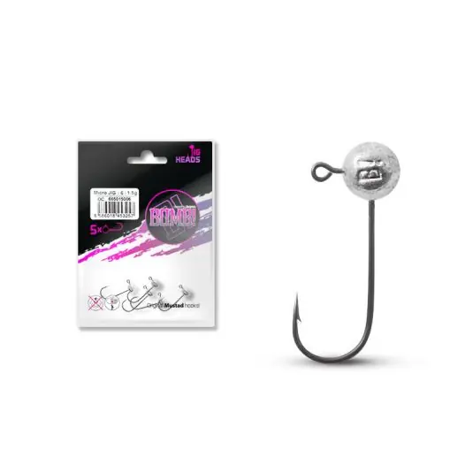 Premium Microjig Delphin bila cu carlig Bomb nr.2/0, 5g, plic 5buc