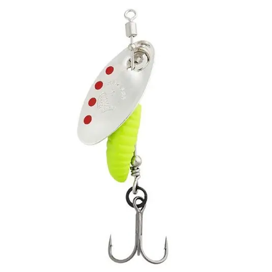 Lingura rotativa Savage Gear Grub Spinner, marime 1, 3.8g, culoare Silver Red Lime Preț redus
