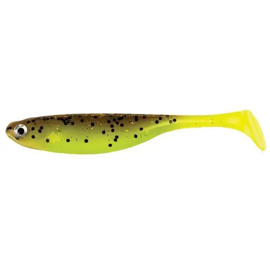 Shad Berkley Powerbait Sneakshad 5cm, culoare Brown/Chartreuse Plată sigură