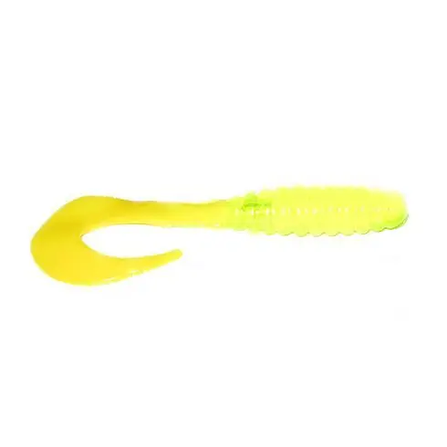 Grub Mann's Curly Tail 5" - Chartreuse Yellow Tail, plic 5 buc. Reduceri