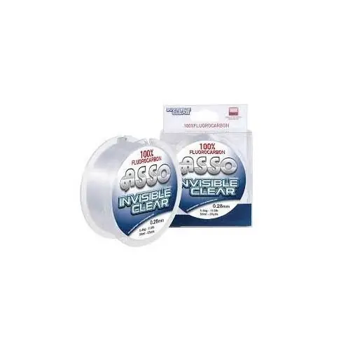 Preț redus Fir fluorocarbon Asso Invisible Clear 0.40mm/10.8kg/50m