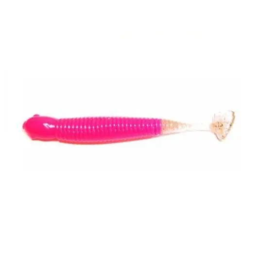 Grub Big Bite Baits Paddle Tail Bubble Gum Silver 3,25" Nu rata