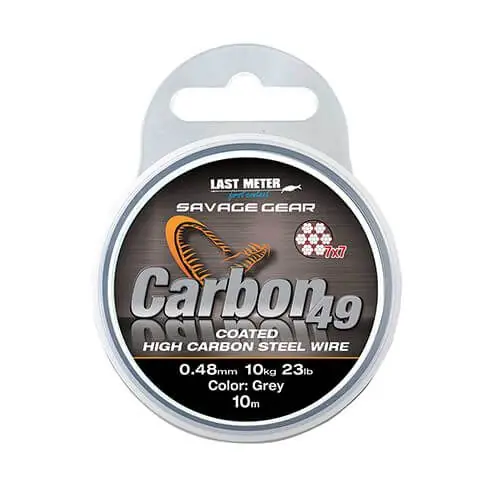 Plată securizată Fir metalic Savage Gear Carbon 49 0.48mm/11kg/10m