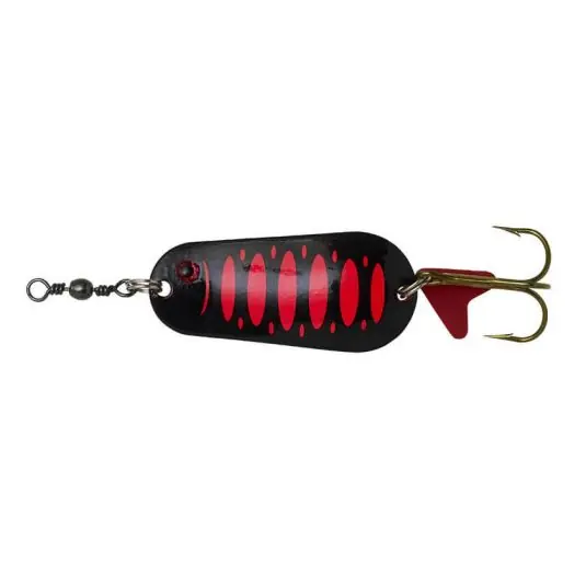 Lingura Oscilanta DAM Effzett Standard Spoons, 6g, Culoare Fluo Red/Black UV Retur gratuit