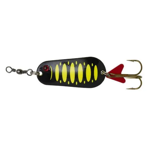 Lingura Oscilanta DAM Effzett Standard Spoons, 30g, Culoare Fluo Yellow/Black UV Disponibil imediat