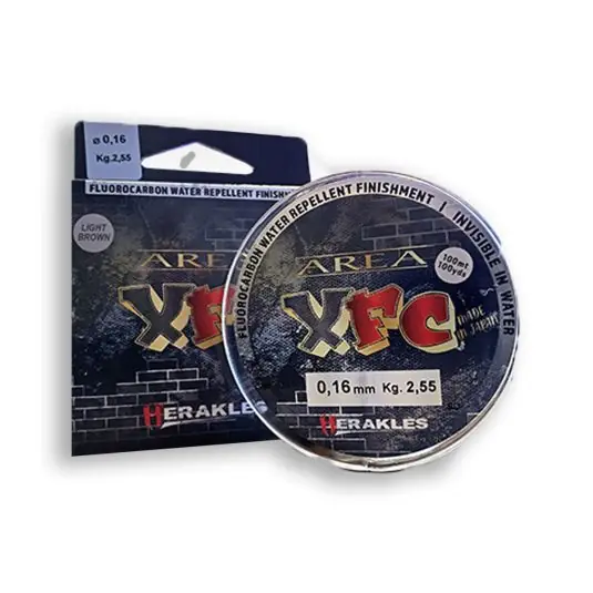 Cumpără online Fir fluorocarbon coated Colmic Herakles Area XFC 0.18mm/3kg/100m, culoare Yellow Fluo