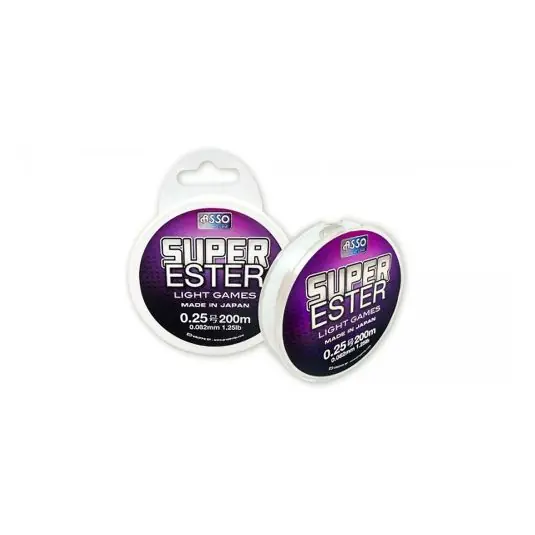 Fir monofilament Asso Super Ester 0.104mm/0.91kg/200m Transport gratuit
