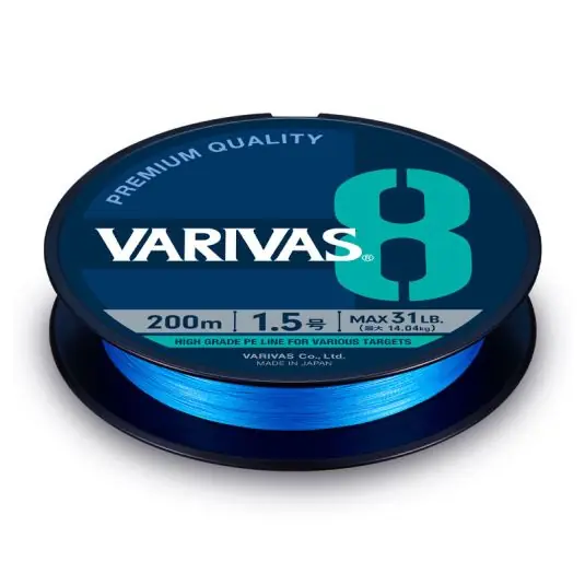 Reducere specială Fir textil Varivas PE 8 Ocean Blue 0.205mm/31lb/150m