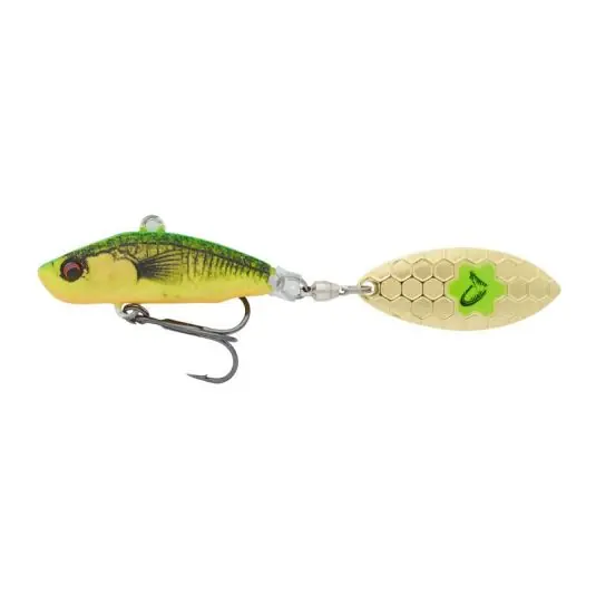 Chilipir Spinnertail Savage Gear 3D Sticklebait Tailspin 13g, culoare Firetiger