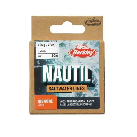 Fir fluorocarbon Berkley Nautil Inshore 0.22mm/3.5kg/50m Livrare expres