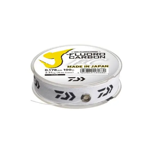 Fir fluorocarbon Daiwa J-Fluoro Leader 0.26mm/4.5kg/100m Plată securizată