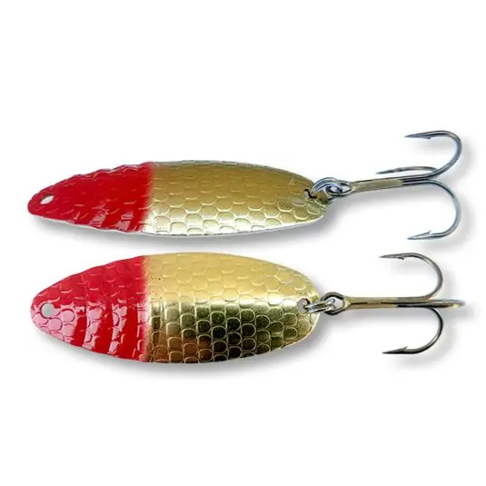 Livrare gratuită Lingura oscilanta Bertilure Irlandeza Solzi-3D nr.1 60mm 11g, culoare Gold