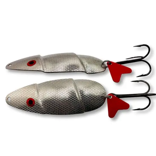Lingura oscilanta Bertilure Panik Gigant 95mm 16g, culoare Patrate Nickel Bestseller