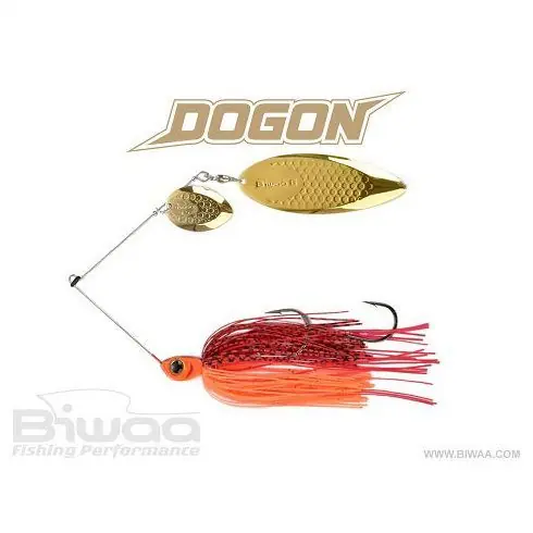 Noutate Spinnerbait Biwaa Dogon 21g Red Tiger-Gold Blades