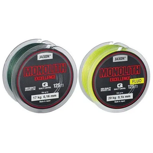 Preț promoțional Fir textil Jaxon Monolith Excellence Fluo 0.14mm/15kg/125m