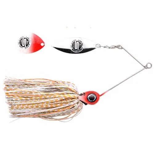 Reducere extra Spinnerbait Spro Iris Ambush Junior 15cm, culoare Redhead Tiger