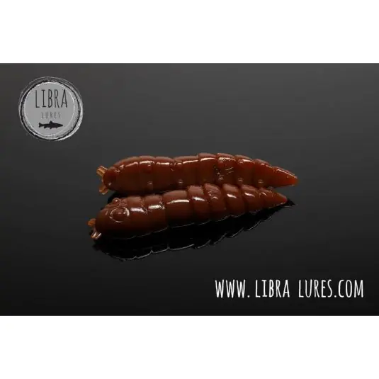Worm Libra Lures Kukolka 4.2cm Cheese culoare 038 Noutate
