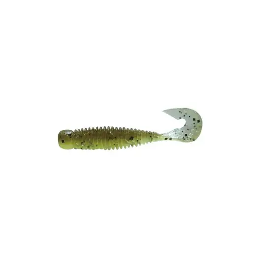 Worm Jackall Wobbring 7.6cm, culoare Green Pumpkin Light Chartreuse Reducere specială