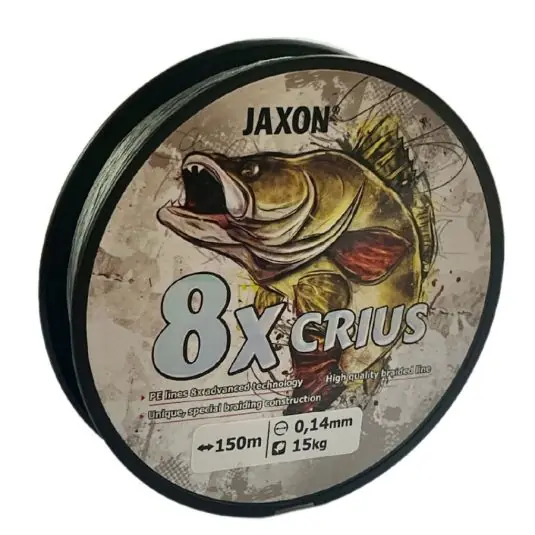 Fir textil Jaxon Crius PE 8X Gray 0.10mm/7kg/150m Preț promoțional