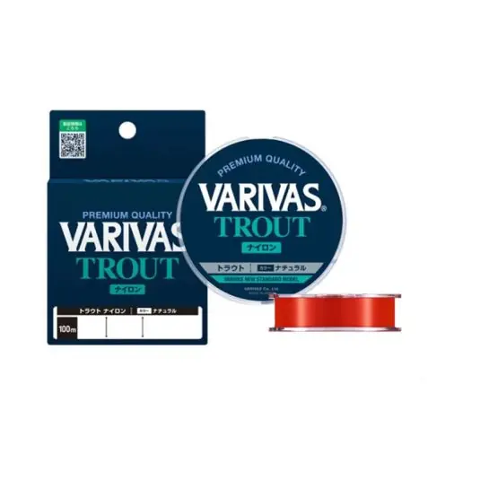 Fir monofilament Varivas Trout Flash Orange 0.235mm/3.62kg/100m Plată securizată