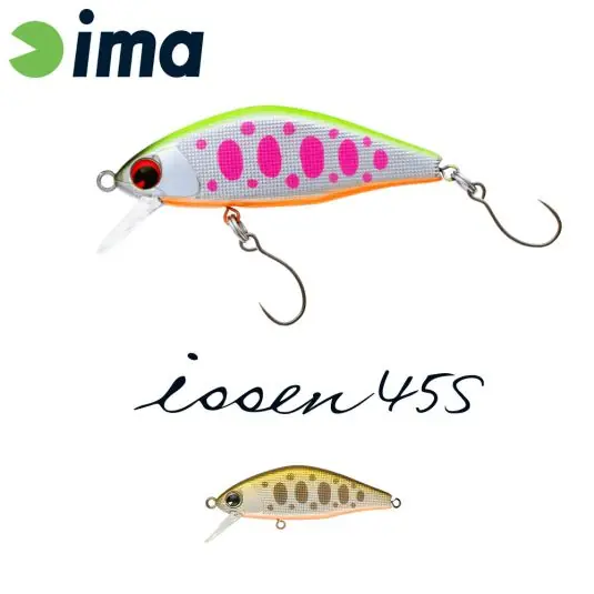 Vobler Ima Issen 45S 4.5cm/3.7g, culoare Pearl Yamame Trout Retur ușor