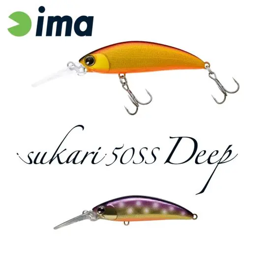 Vobler Ima Sukari 50SS Deep 5cm/5g, culoare Char Cel mai vândut