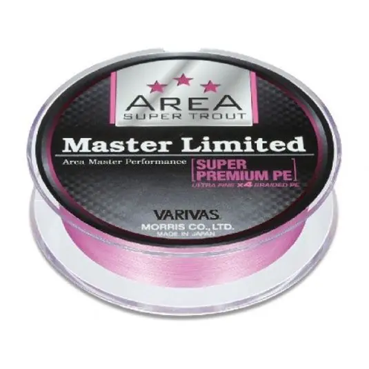 Fir textil Varivas X4 Super Trout Area Master Limited Super Premium PE Tournament Pink 0.30mm/3kg/75m Preț promoțional