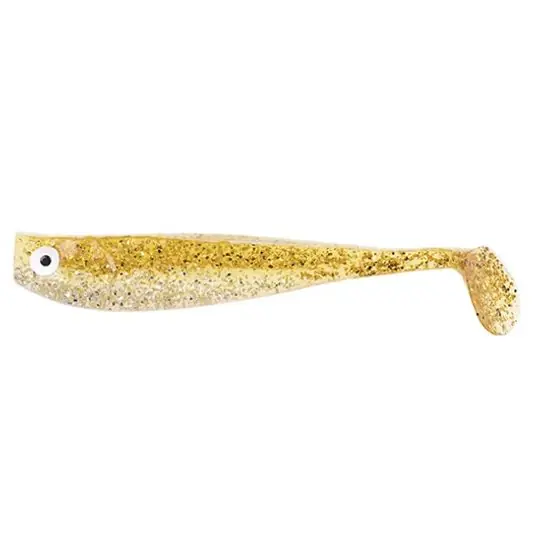 Premium Shad Zeck Zander Gummi 9cm, culoare Goldglitter