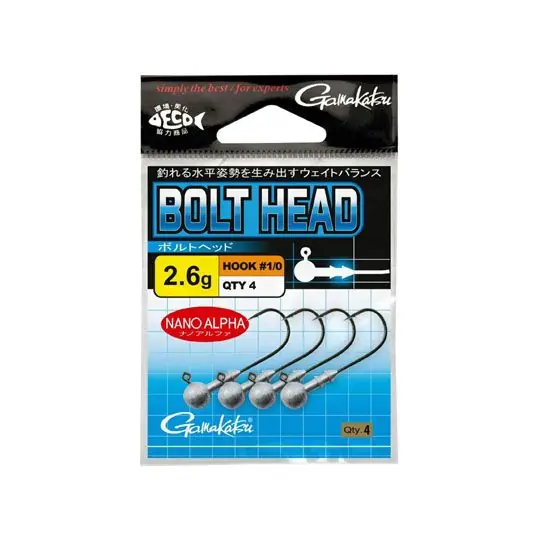 Jig Gamakatsu Bolt Head Nr.1/0, 0.5g Livrare gratuită