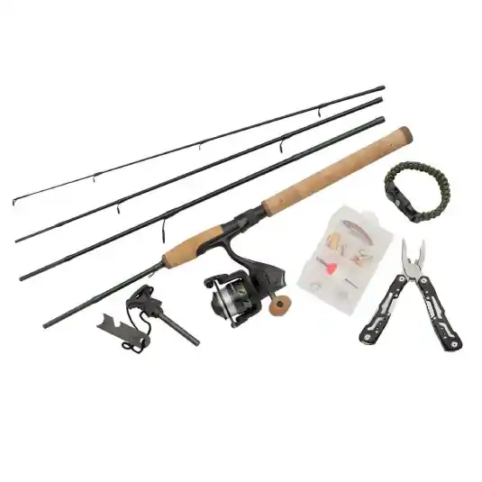Kit spinning Abu Garcia Diplomat Wilderness Survival 1.98m/3-12g Ofertă de sezon
