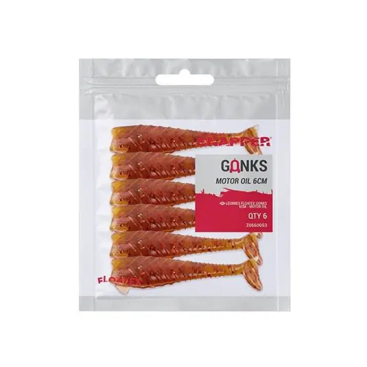 Shad Korum Snapper Floatex Gonks 6cm, culoare Motor Oil Expediere rapidă