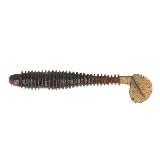 Plată sigură Shad Golden Catch Zeox Silicone Baits Trigger Fat Tail 4.5cm, culoare Motor Oil