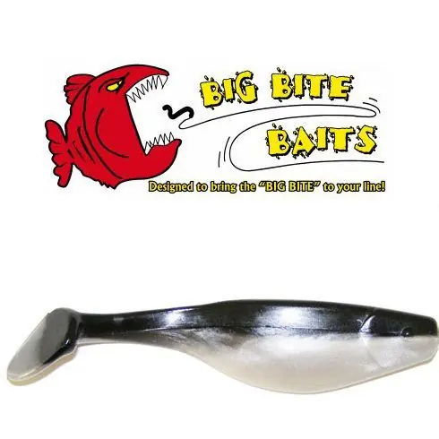 Shad Big Bite Baits Super shad Black Shad 3" Retur gratuit