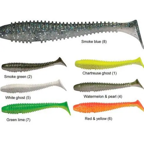 Ofertă limitată Shad Rapture Swing Shad 3.8'' - Flame Red&Yellow