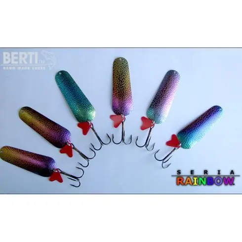Cumpără acum Lingura oscilanta Bertilure Piscot Gigant, amprenta Dr. Skin, culoare Rainbow, 17 g