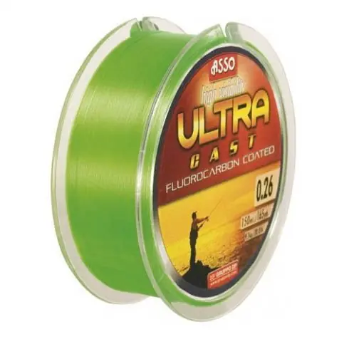 Fir monofilament Asso Ultra Cast Green Fluo 0.24mm/8.4kg/150m Mai ieftin