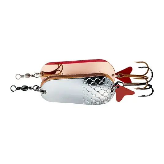 Lingura oscilanta D.A.M Effzett Twin 6.5cm/30g, culoare Silver/Copper Plată securizată