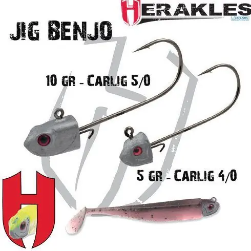 Jig Colmic Herakles Benjo Straight carlig nr. 5/0 10gr Disponibil imediat