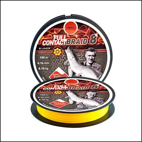 Preț promoțional Fir Textil EnergoTeam Bokor Full Contact 8 Braid 0.25mm/19.6kg/135m